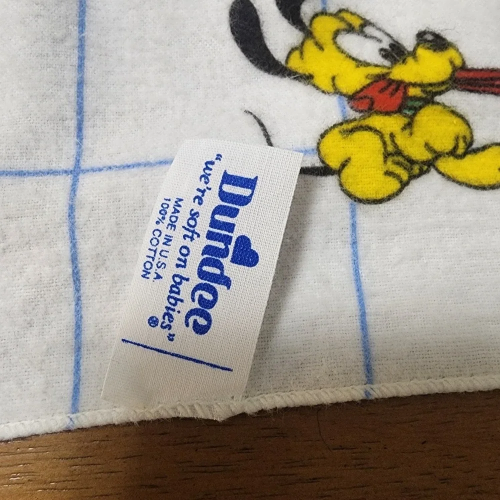 Vintage Dundee Disney Babies Receiving Blanket Primary Colors
